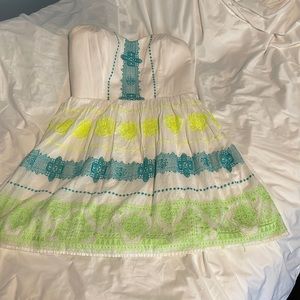 Deb Strapless Sweetheart neckline Elastic Back Dress